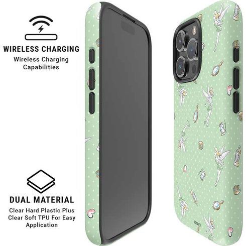Disney Tinker Bell Trinkets Pattern iPhone 16 Pro Magsafe Impact Case